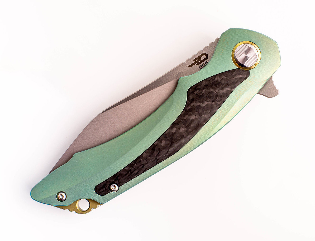 Складной нож Bestech Pterodactyl BT1801B, сталь CPM-S35VN, рукоять титан - фото 10