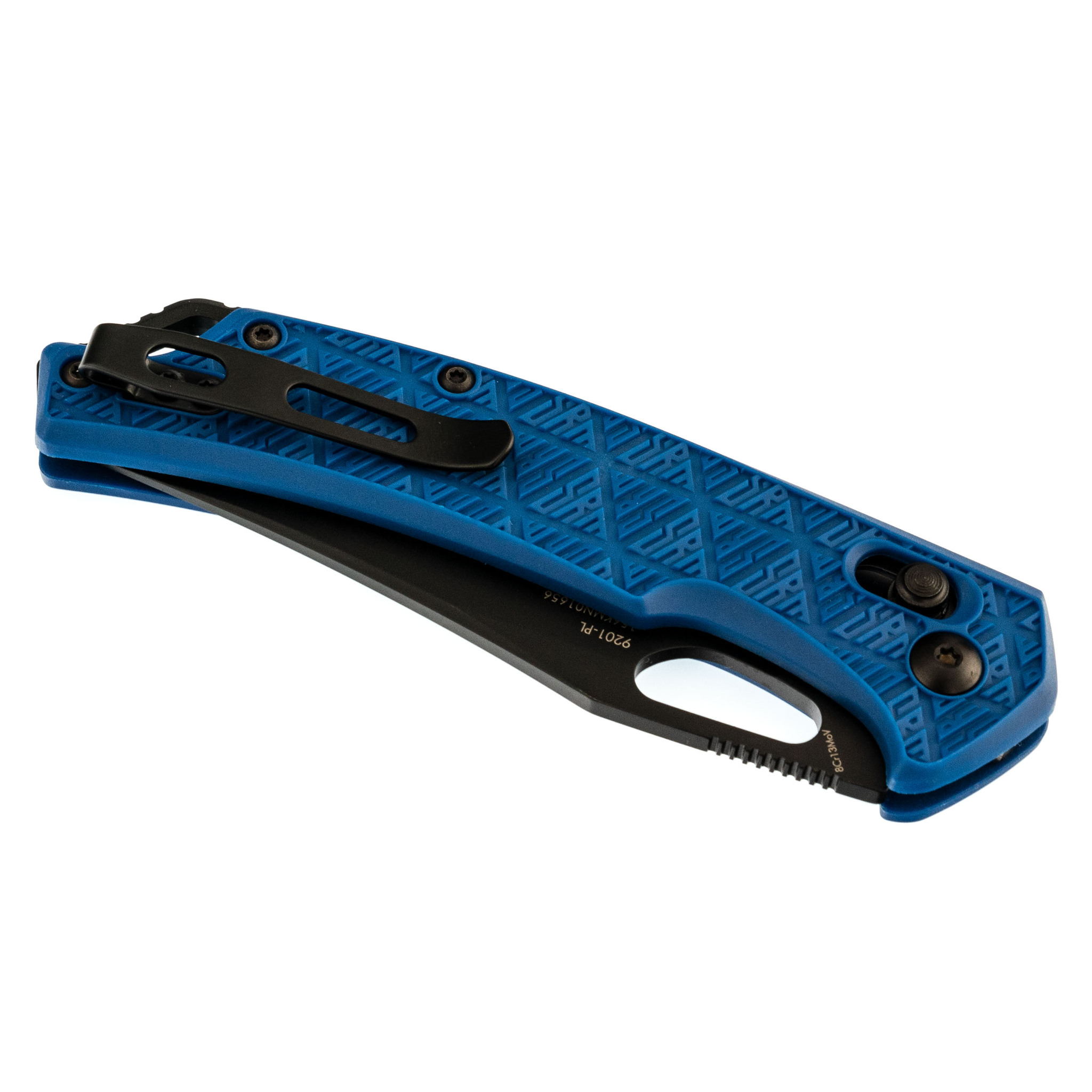 Складной нож SRM 9201, сталь 8Cr13MOV Blackwash, рукоять Blue FRN - фото 9