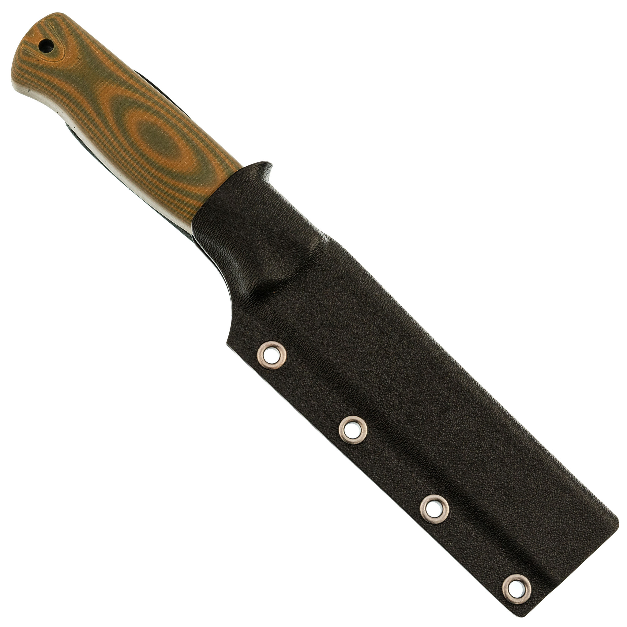 Нож Otus-F, сталь N690, рукоять G10, песочный/оливковый - фото 6