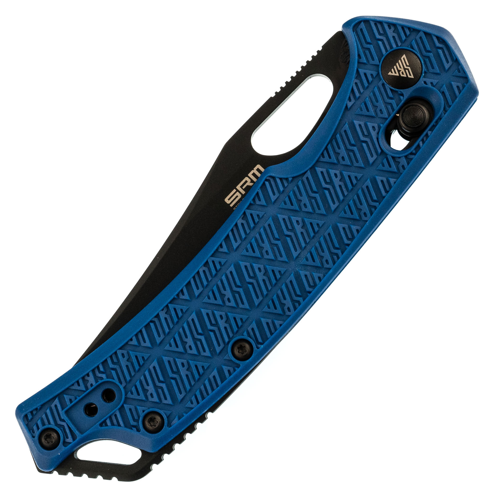 Складной нож SRM 9201, сталь 8Cr13MOV Blackwash, рукоять Blue FRN - фото 7