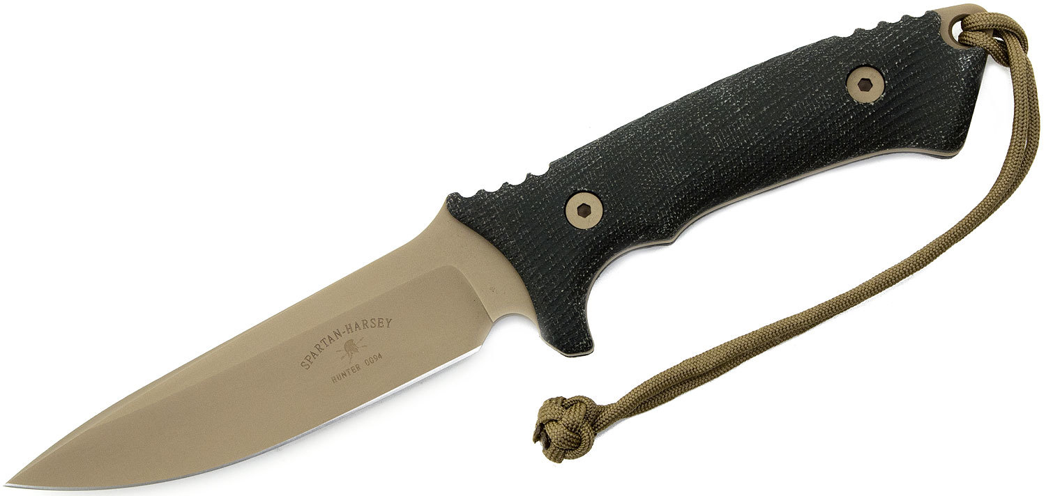 Нож с фиксированным клинком William Harsey Difensa (Flat Dark Earth/Black Micarta/Multicamo Sheath) 15.9 см.