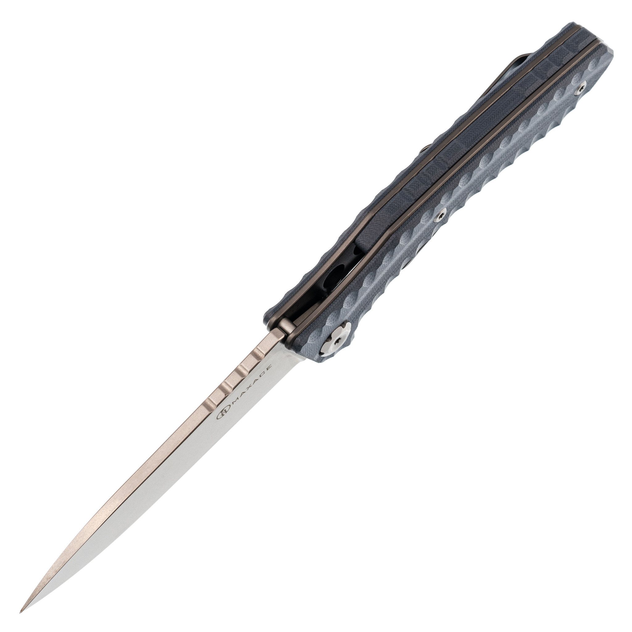 Складной нож Maxace Zealot Blue, сталь K110, G10 - фото 2