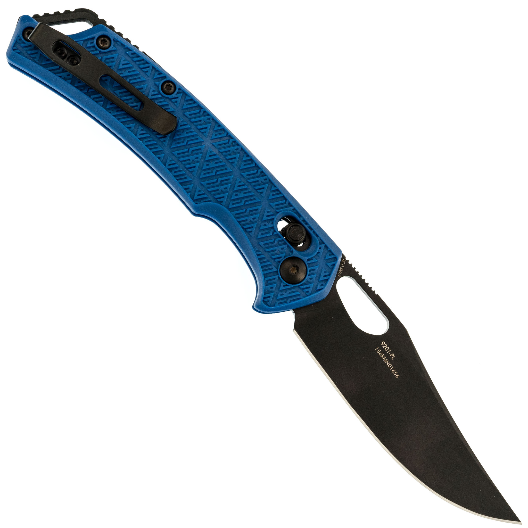 Складной нож SRM 9201, сталь 8Cr13MOV Blackwash, рукоять Blue FRN - фото 3