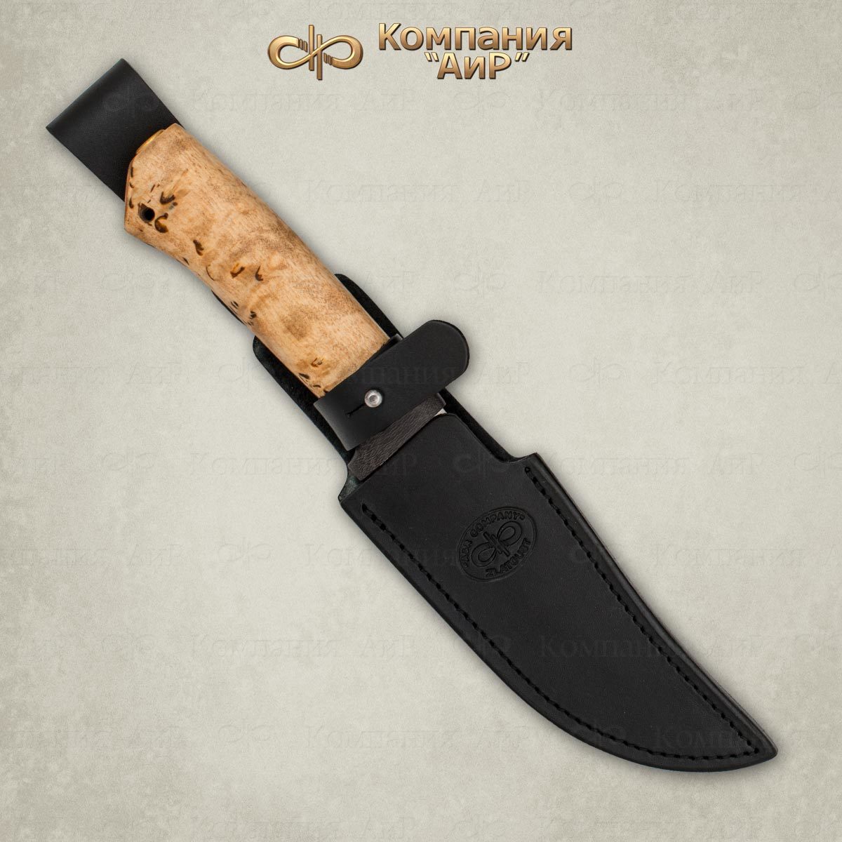 Нож АиР Клычок-1, сталь К-340, рукоять карельская береза - фото 4