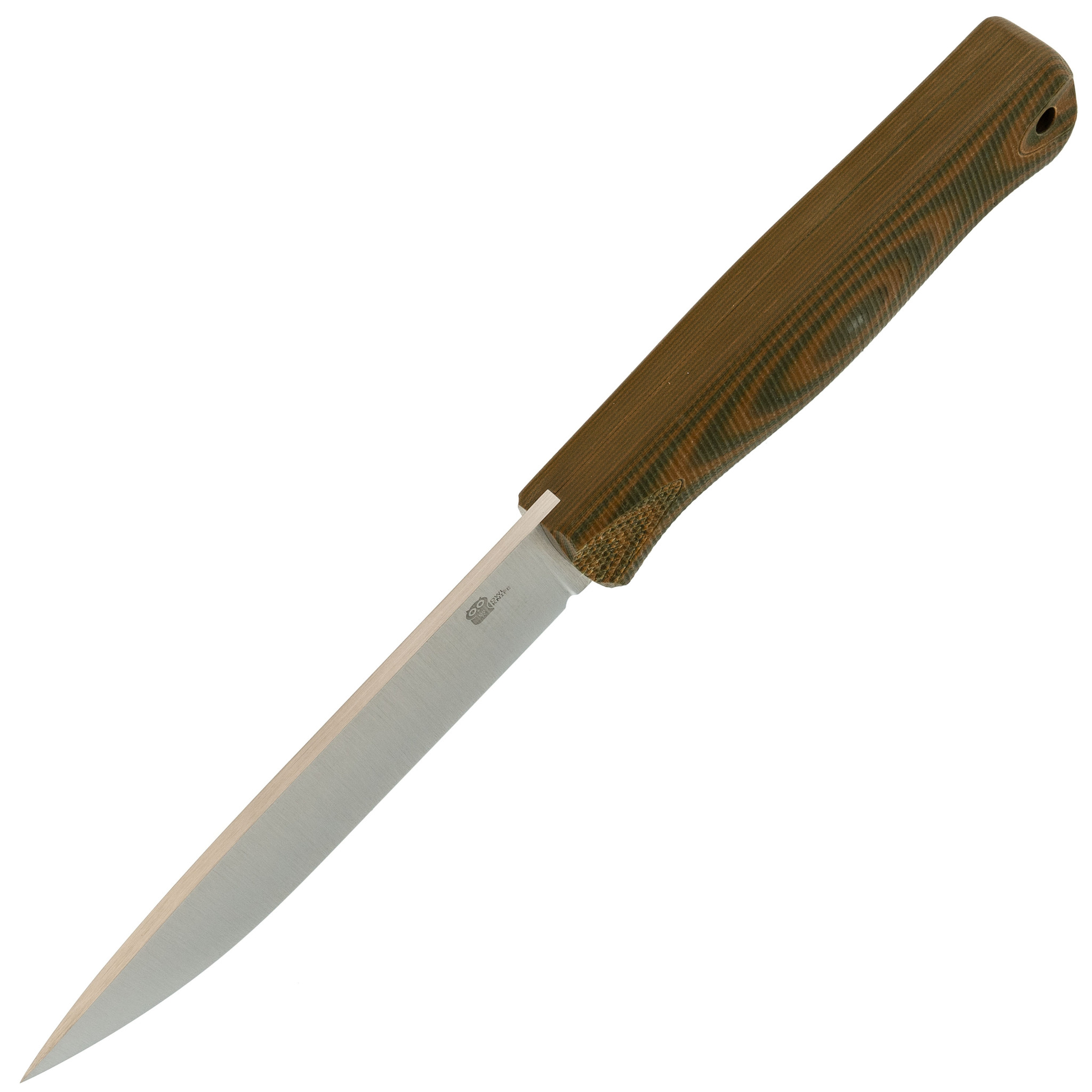 Нож Otus-F, сталь N690, рукоять G10, песочный/оливковый - фото 2