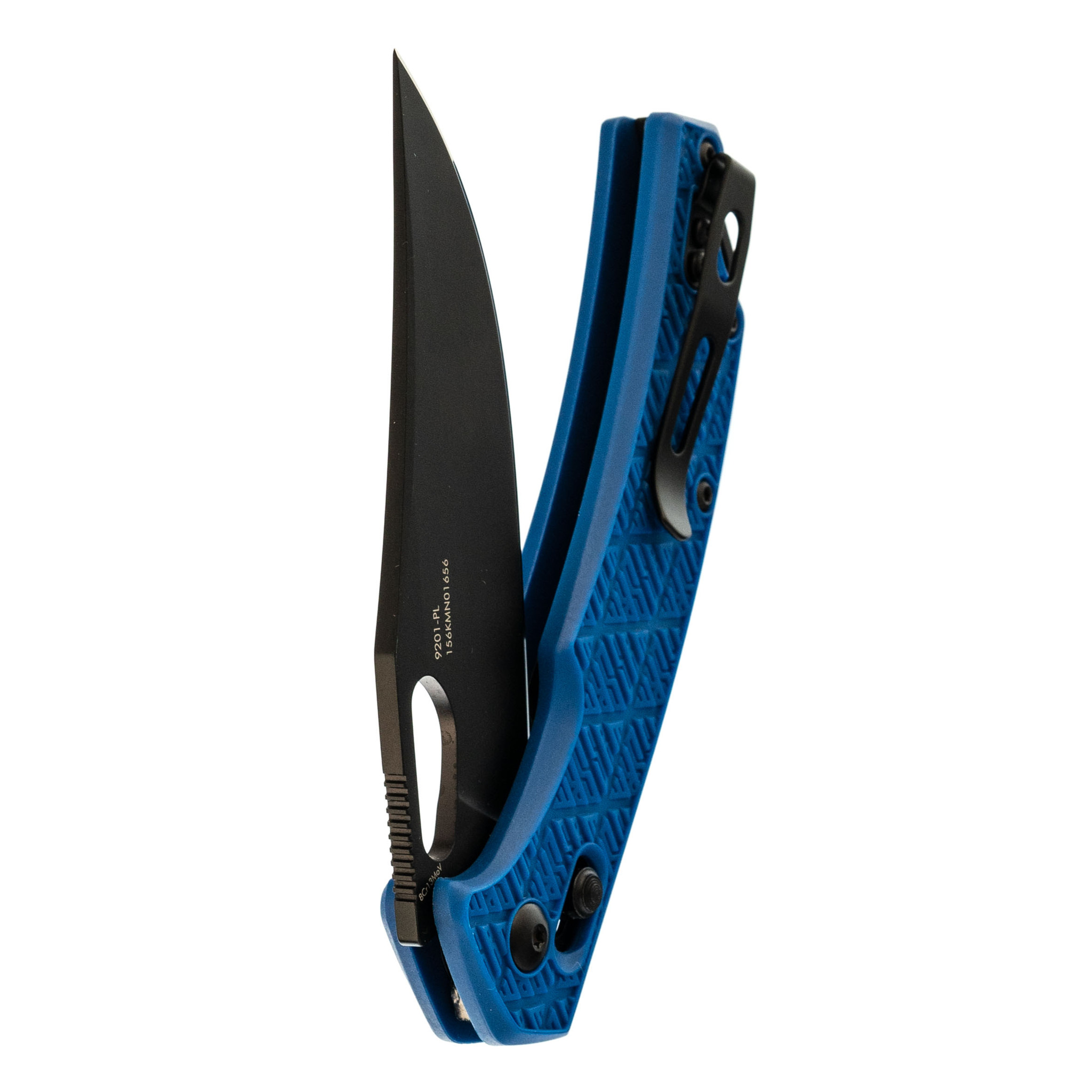 Складной нож SRM 9201, сталь 8Cr13MOV Blackwash, рукоять Blue FRN - фото 5