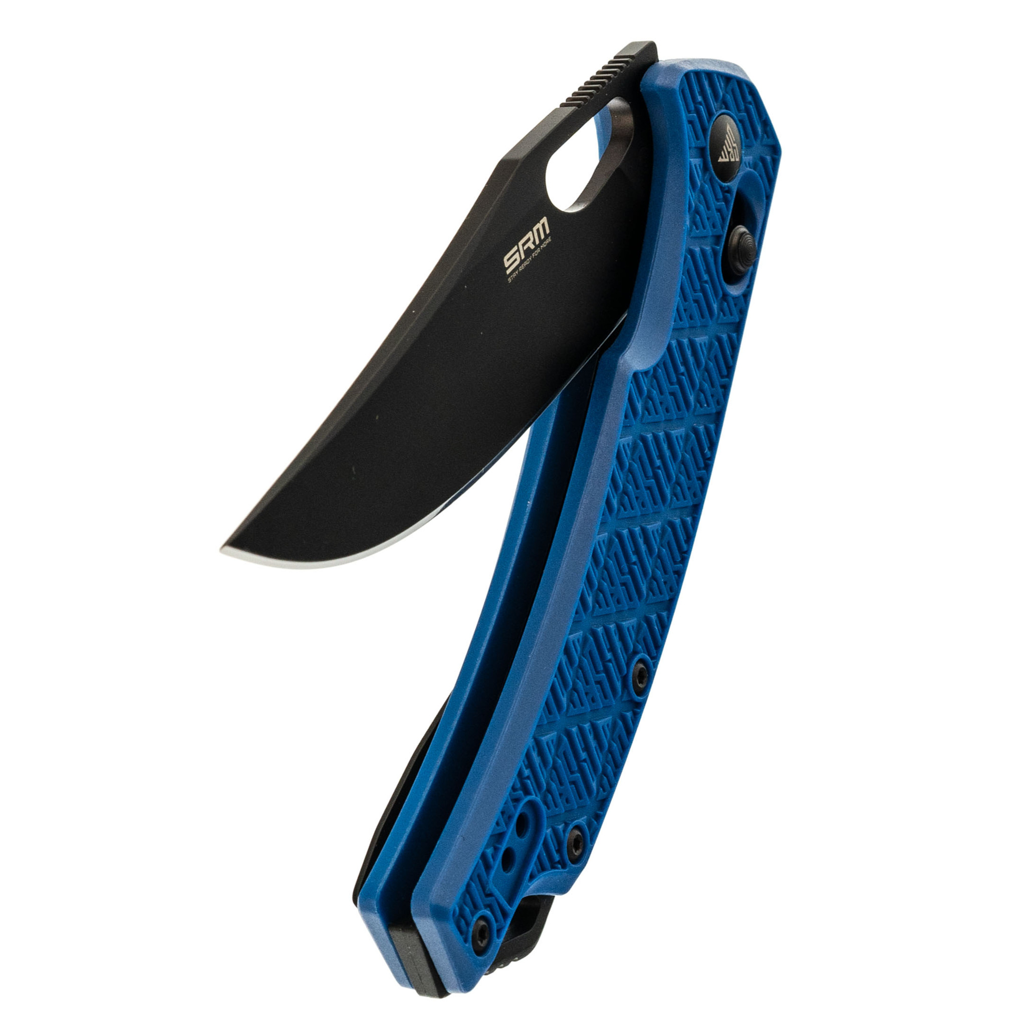 Складной нож SRM 9201, сталь 8Cr13MOV Blackwash, рукоять Blue FRN - фото 4