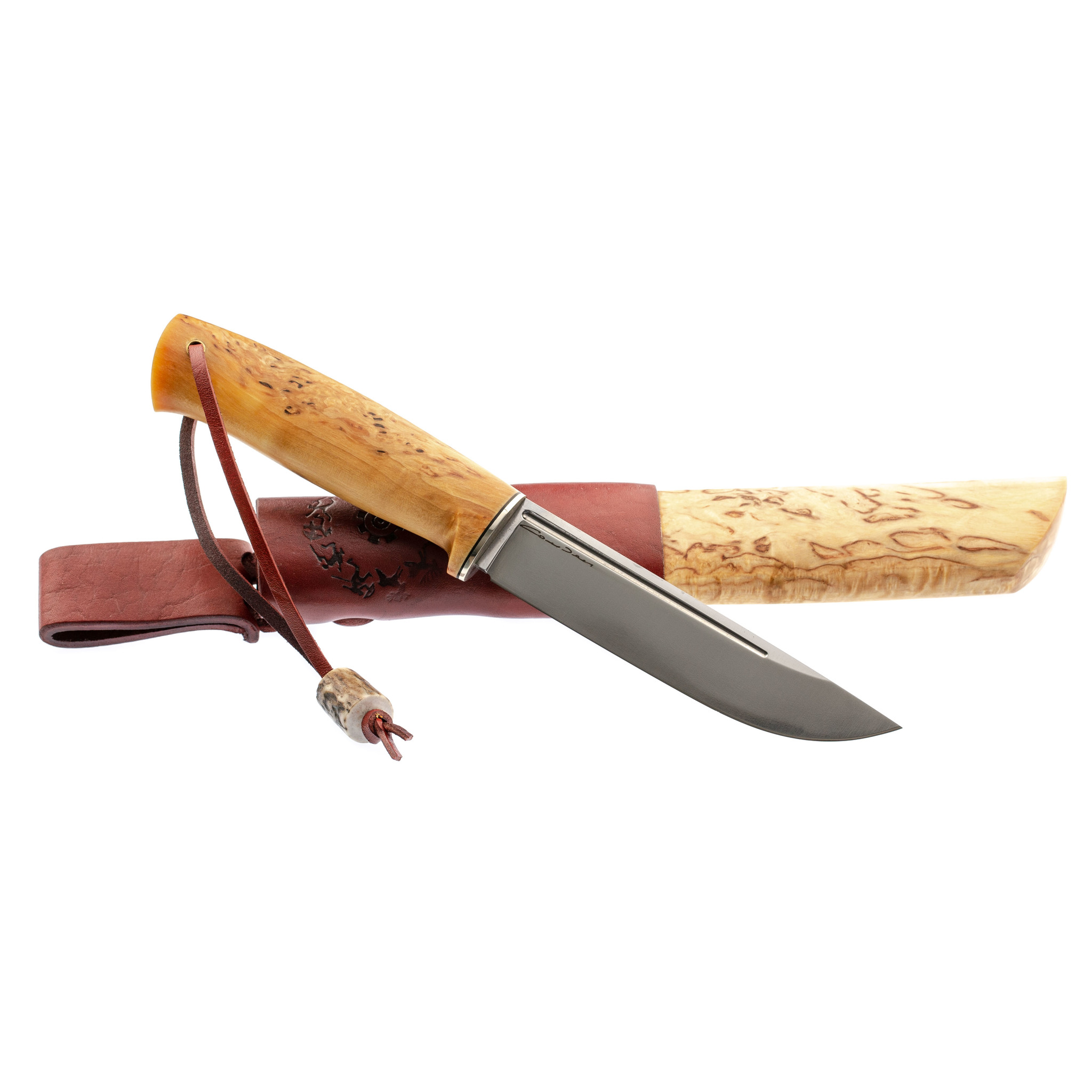Нож Лиман, K-110, карельская береза