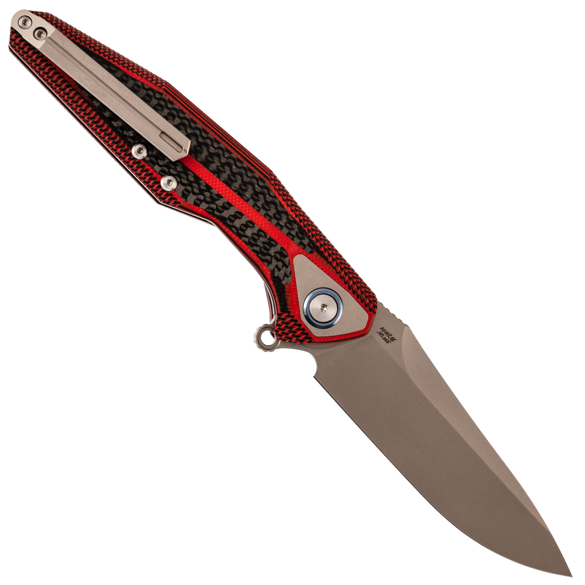 Нож складной Tulay Rikeknife, сталь 154CM, Red G10/Carbon Fiber - фото 3