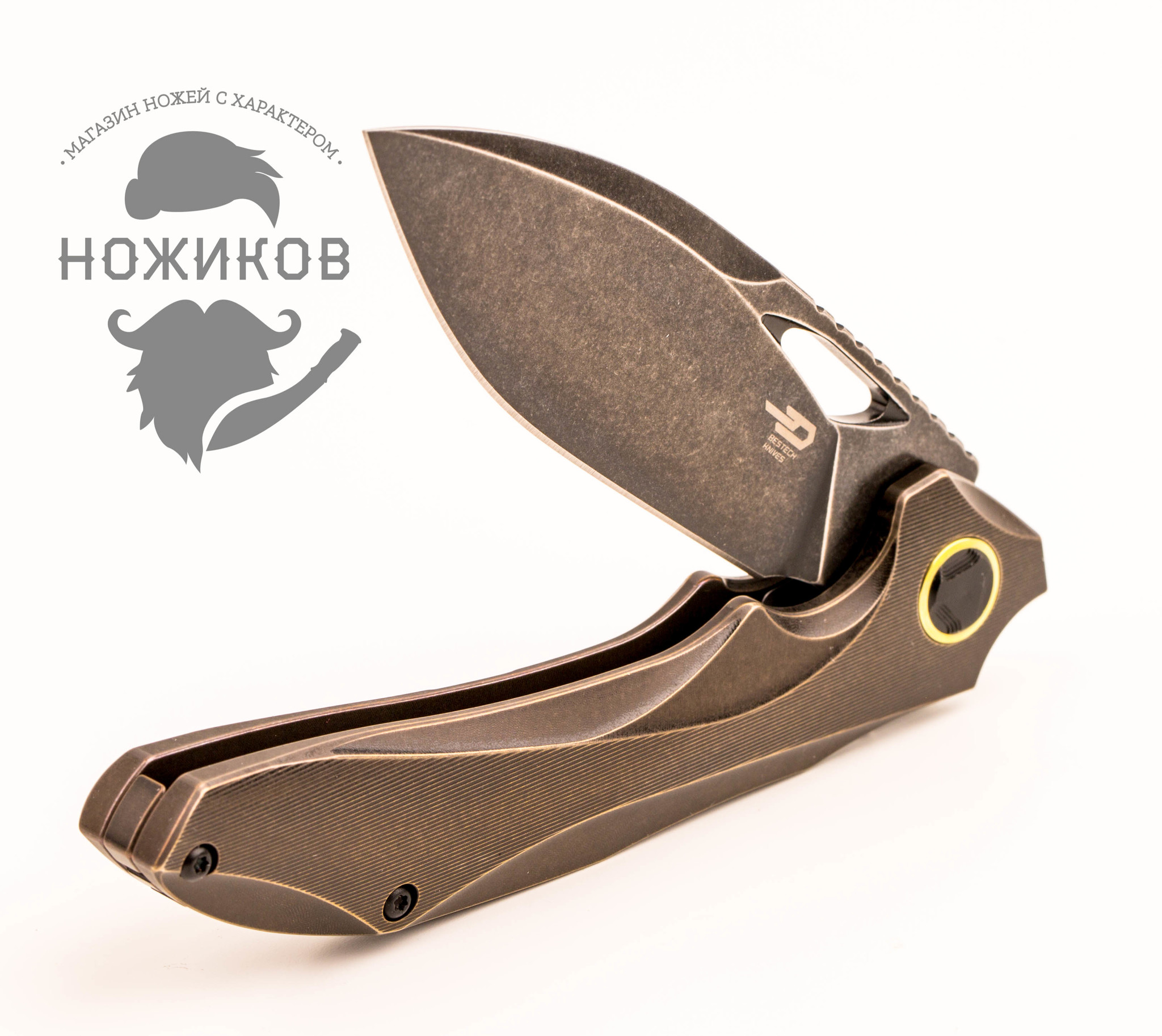 фото Складной нож bestech bt1813a, сталь m390, рукоять титан bestech knives