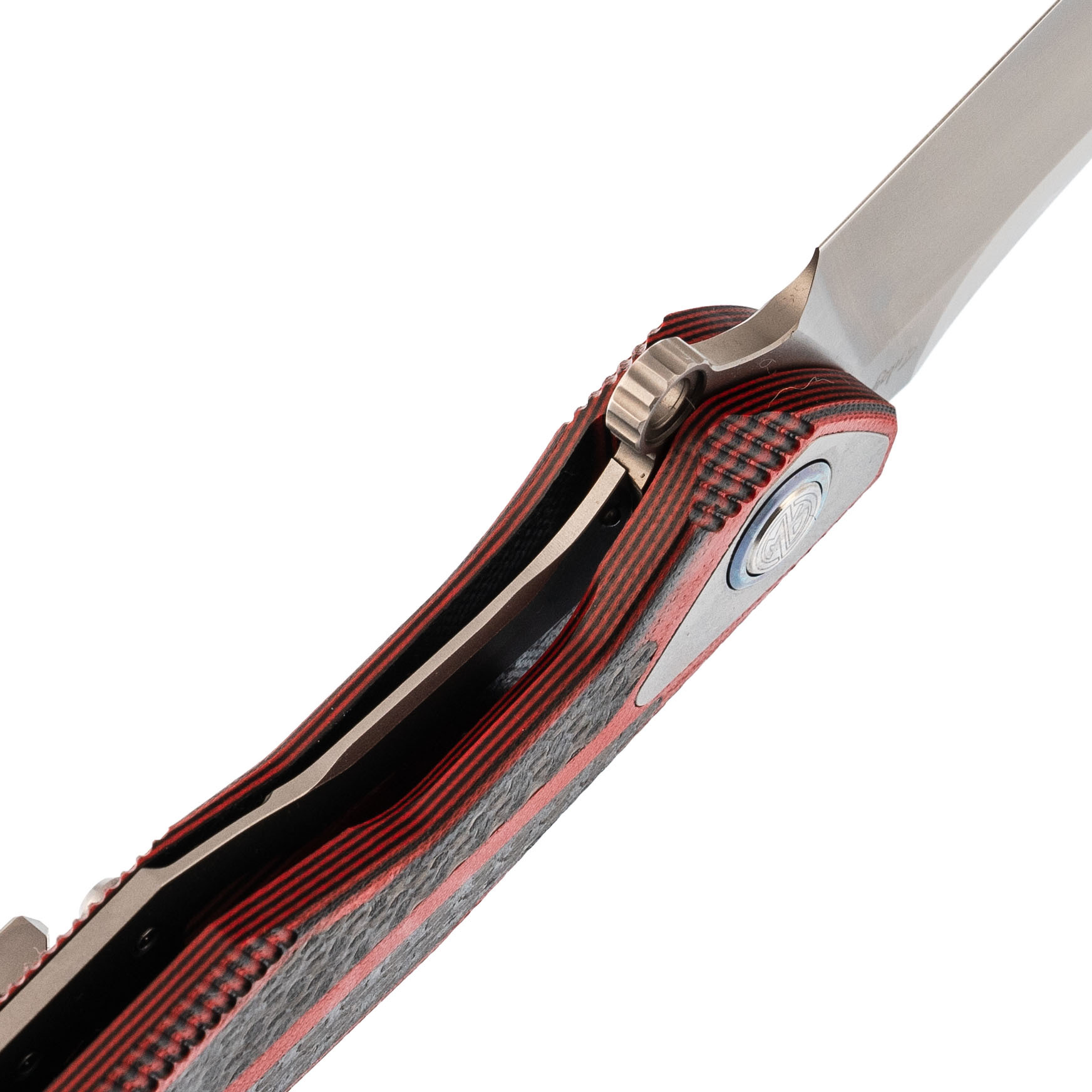 Нож складной Tulay Rikeknife, сталь 154CM, Red G10/Carbon Fiber - фото 4