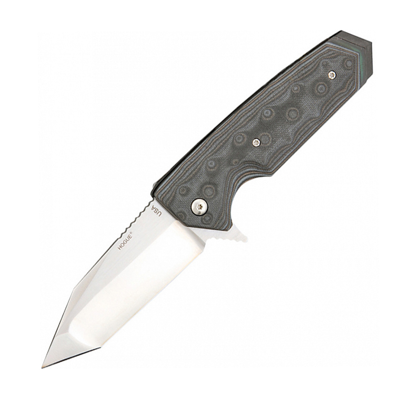 Нож складной туристический Hogue EX-02 Tanto, сталь 154CM, рукоять G-Mascus®, темно-серый