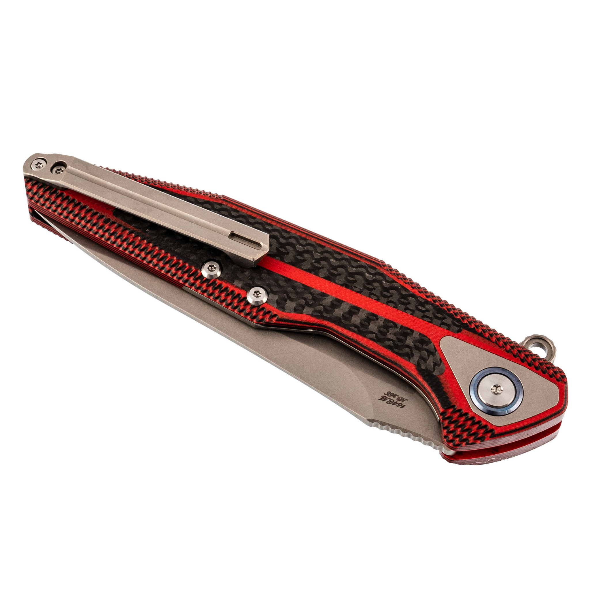 Нож складной Tulay Rikeknife, сталь 154CM, Red G10/Carbon Fiber - фото 9