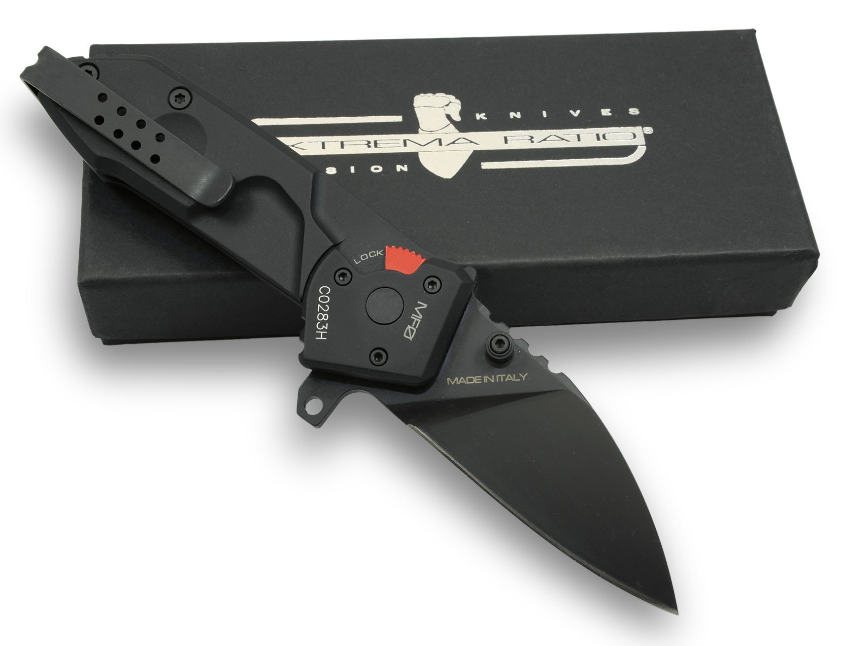 Складной нож Extrema Ratio MF0 Black, сталь N690, рукоять алюминий