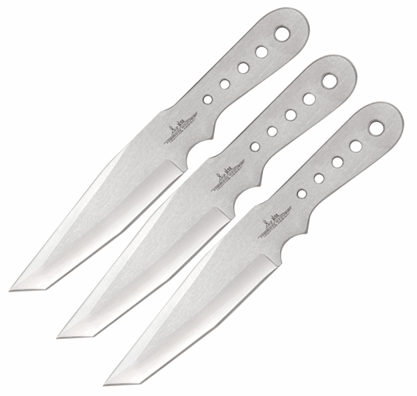 фото Набор метательных ножей gil hibben small, united cutlery, gh5002, сталь 420, рукоять сталь, серый