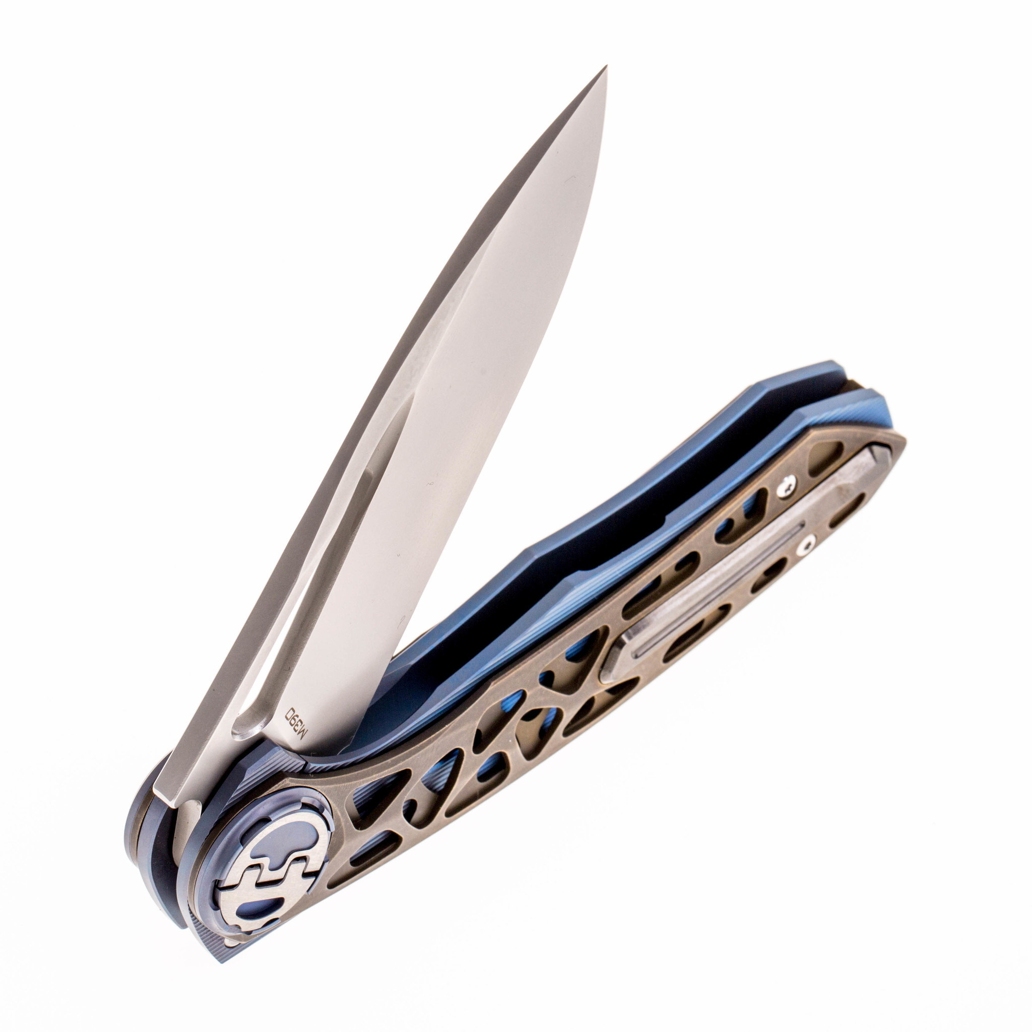 Складной нож Harpoon (Гарпун) от Kevin John, сталь M390, синий от Ножиков