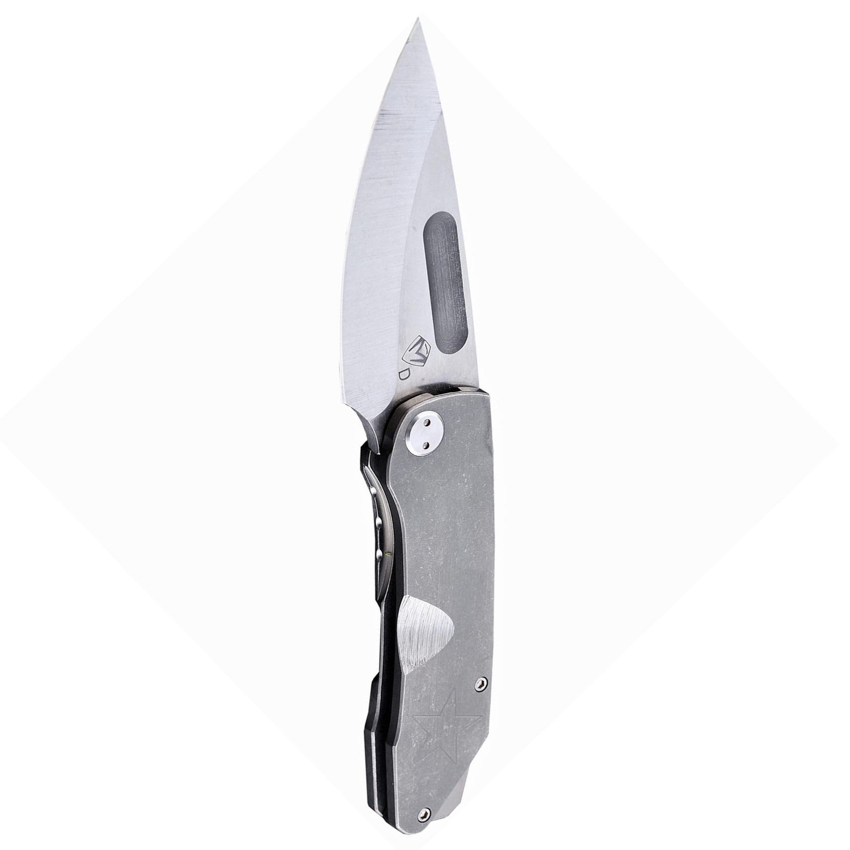 фото Нож складной medford general, сталь d2 tool steel, рукоять титановый сплав, серый