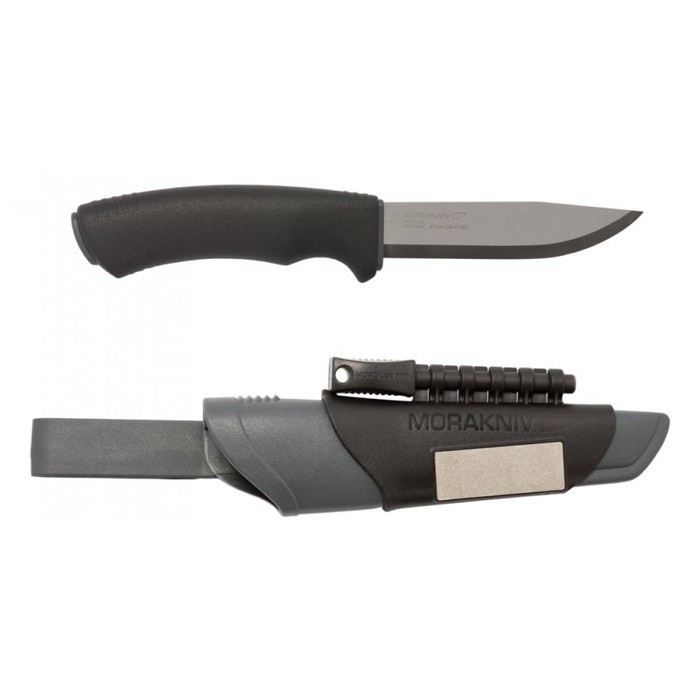 Нож Morakniv Bushcraft Survival нержавеющая сталь, черный