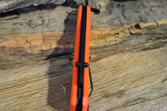фото Нож складной lionsteel big opera, сталь d2, рукоять g-10, оранжевый lion steel