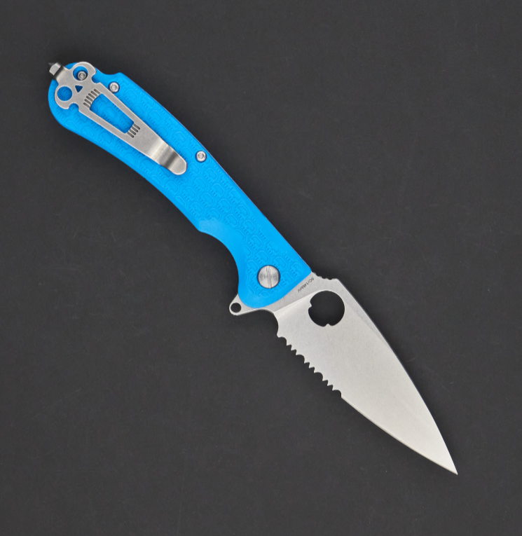 Складной нож Daggerr Resident Blue SW Serrated, сталь 8Cr14MoV, рукоять FRN - фото 2