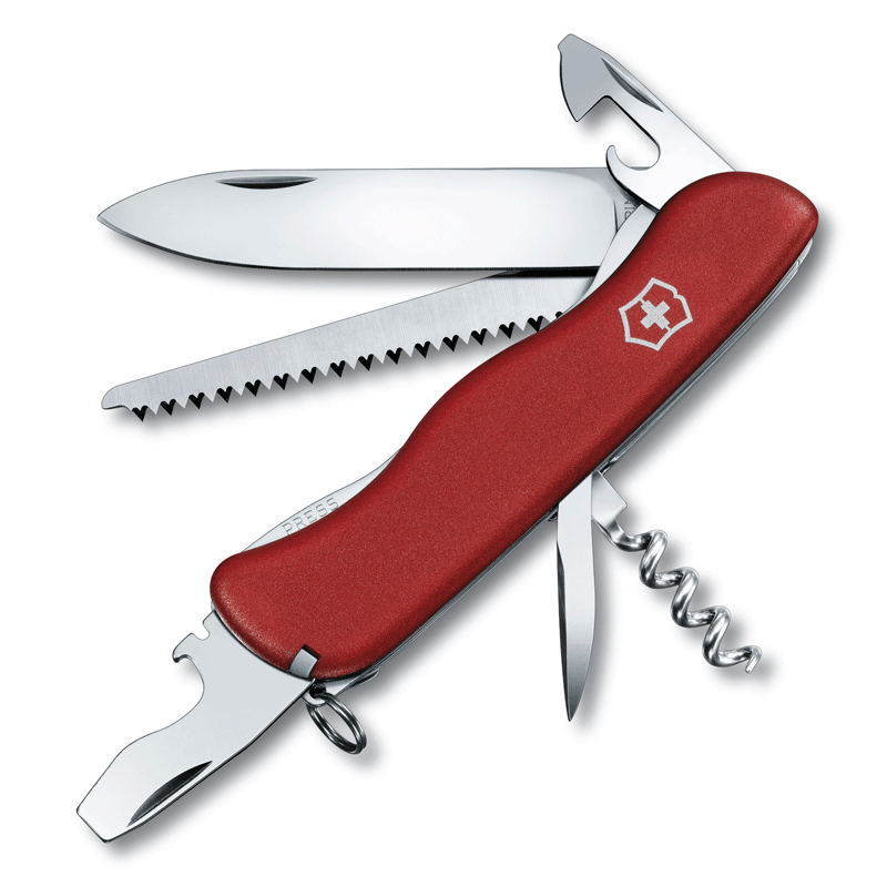 Нож перочинный Victorinox Rucksack, сталь X50CrMoV15, рукоять нейлон, красный от Ножиков