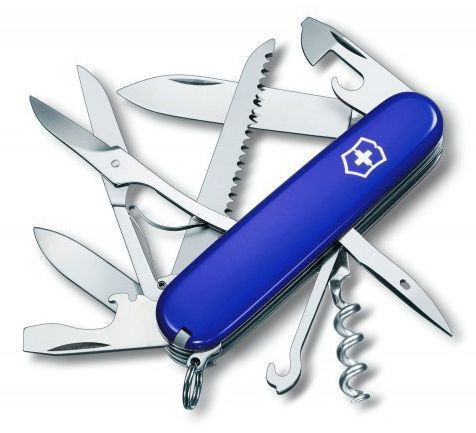 Нож перочинный Victorinox Huntsman Blue, сталь X55CrMo14, 15 функций