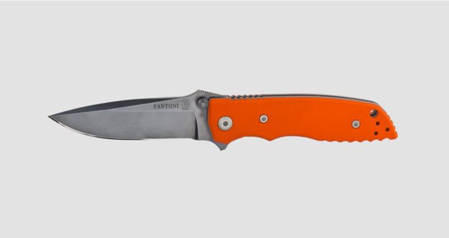Нож складной HB01 Large, Orange Handle, PVD-Coated Crucible CPM® S35VN™, William (Bill) Harsey Design 10.5 см. - фото 3