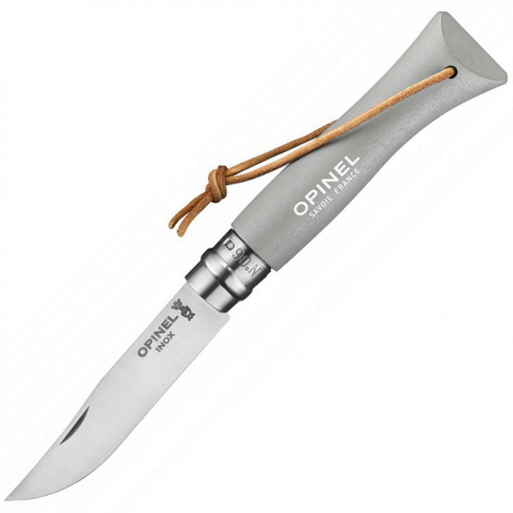 Складной Нож Opinel №6 Trekking, нержавеющая сталь Sandvik 12C27, граб, 002202, серый