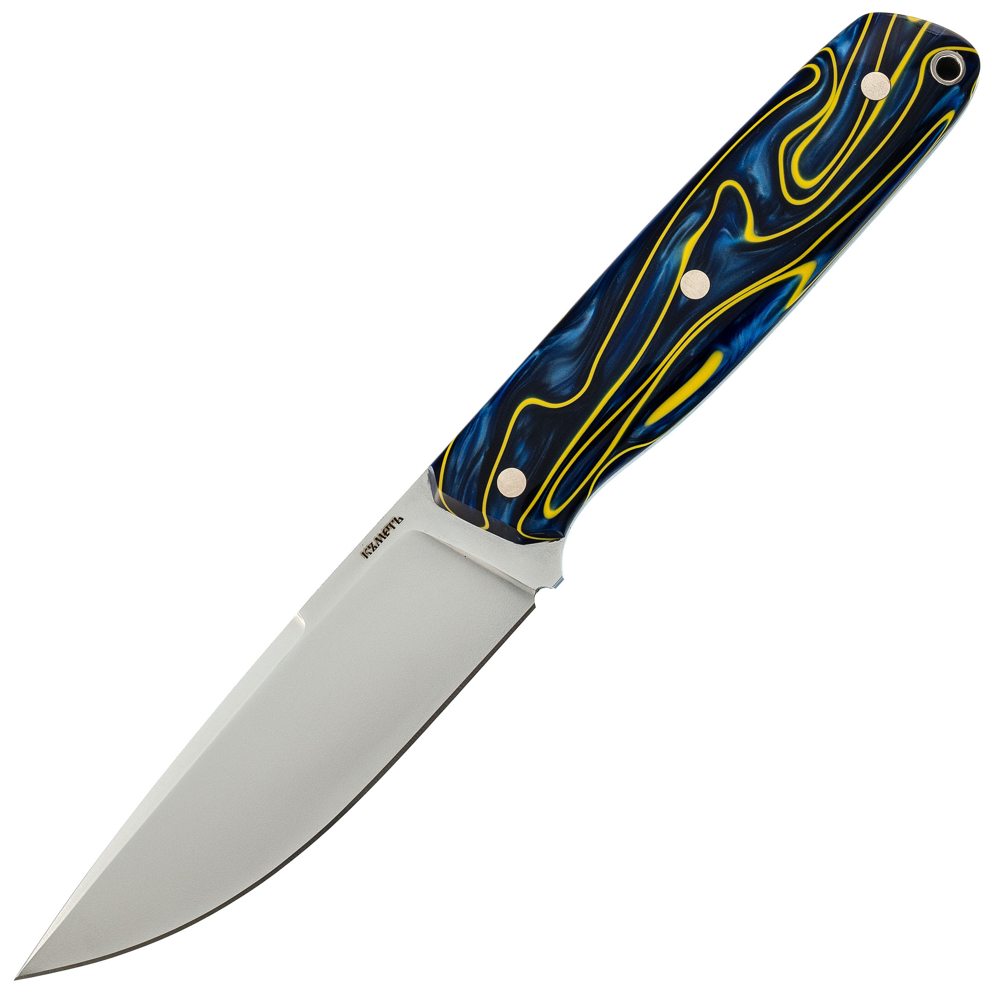Нож Клык, сталь N690, карельская береза