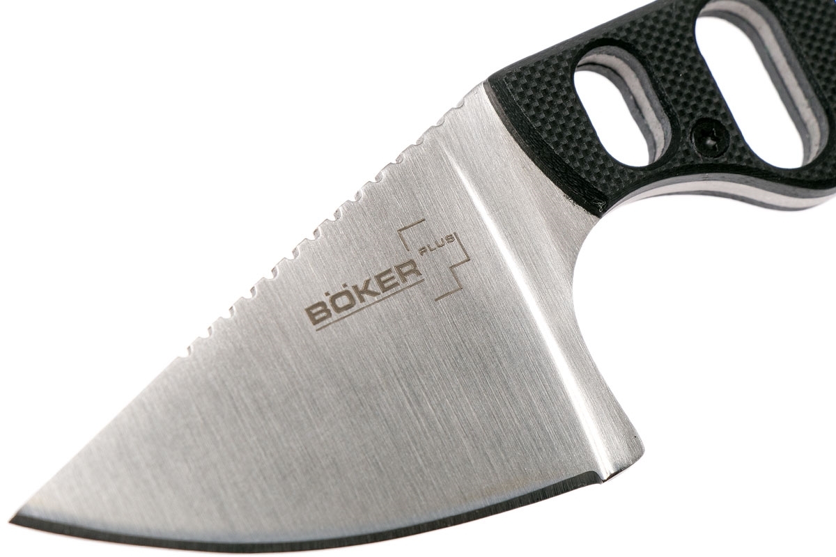 Нож с фиксированным клинком шейный Chad Los Banos Design SFB Neck, Boker Plus 02BO321, сталь 440C Satin, рукоять стеклотекстолит G10 - фото 9