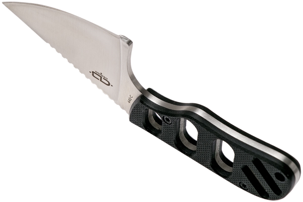 Нож с фиксированным клинком шейный Chad Los Banos Design SFB Neck, Boker Plus 02BO321, сталь 440C Satin, рукоять стеклотекстолит G10 - фото 10