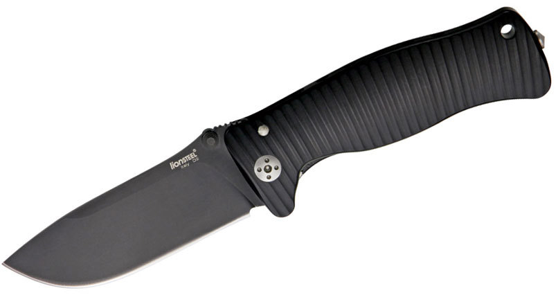 Нож складной LionSteel SR1A BB, сталь D2, рукоять алюминий нож складной канцелярский huohou powerful tool knifer hu0207
