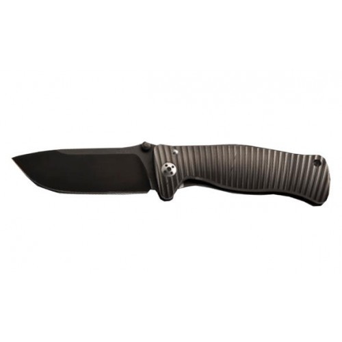Нож складной SR-1, Solid® Black PVD-Coated Titanium Handle, Black PVD-Coated Sleipner Stainless Steel