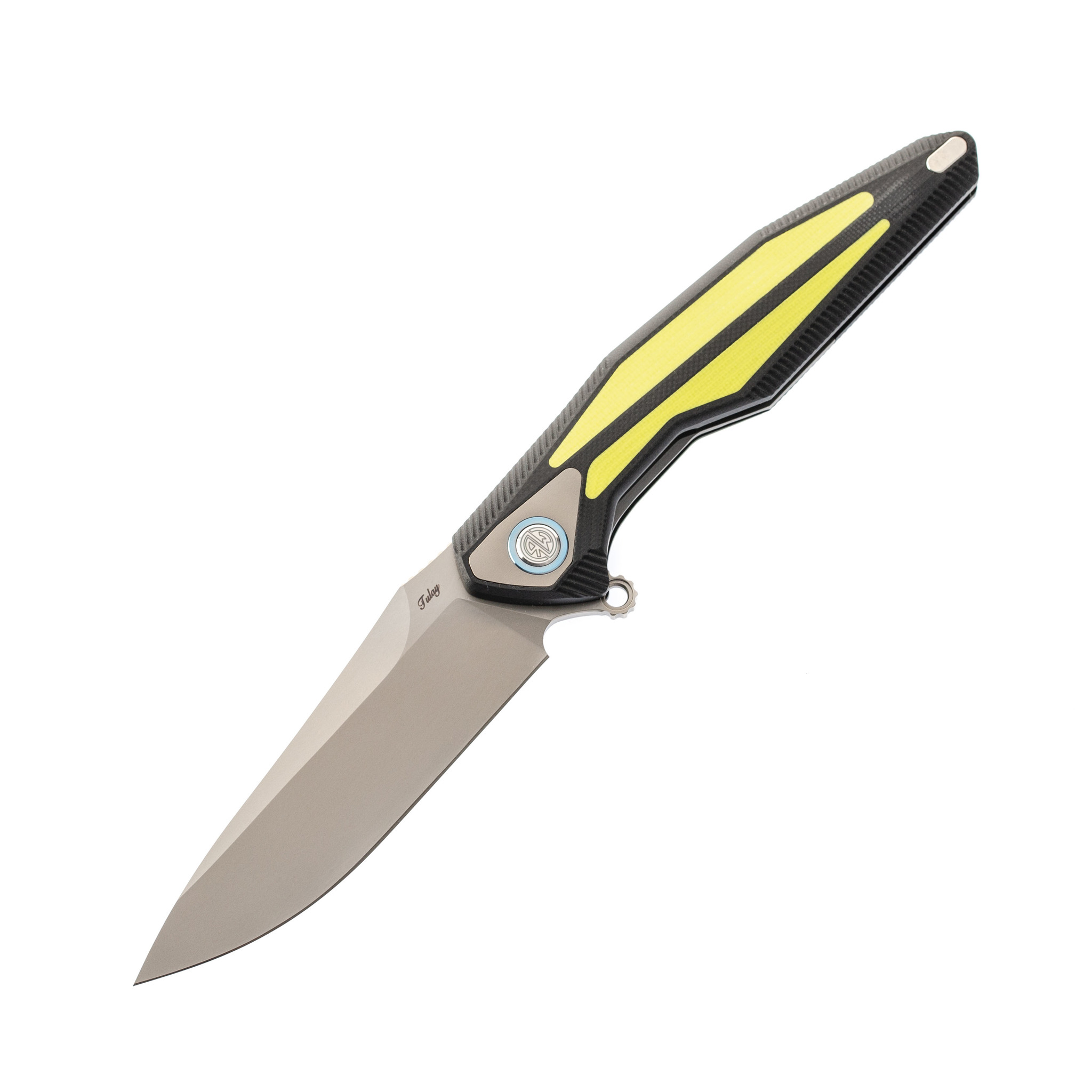 фото Нож складной tulay rikeknife, сталь 154cm, yellow g10