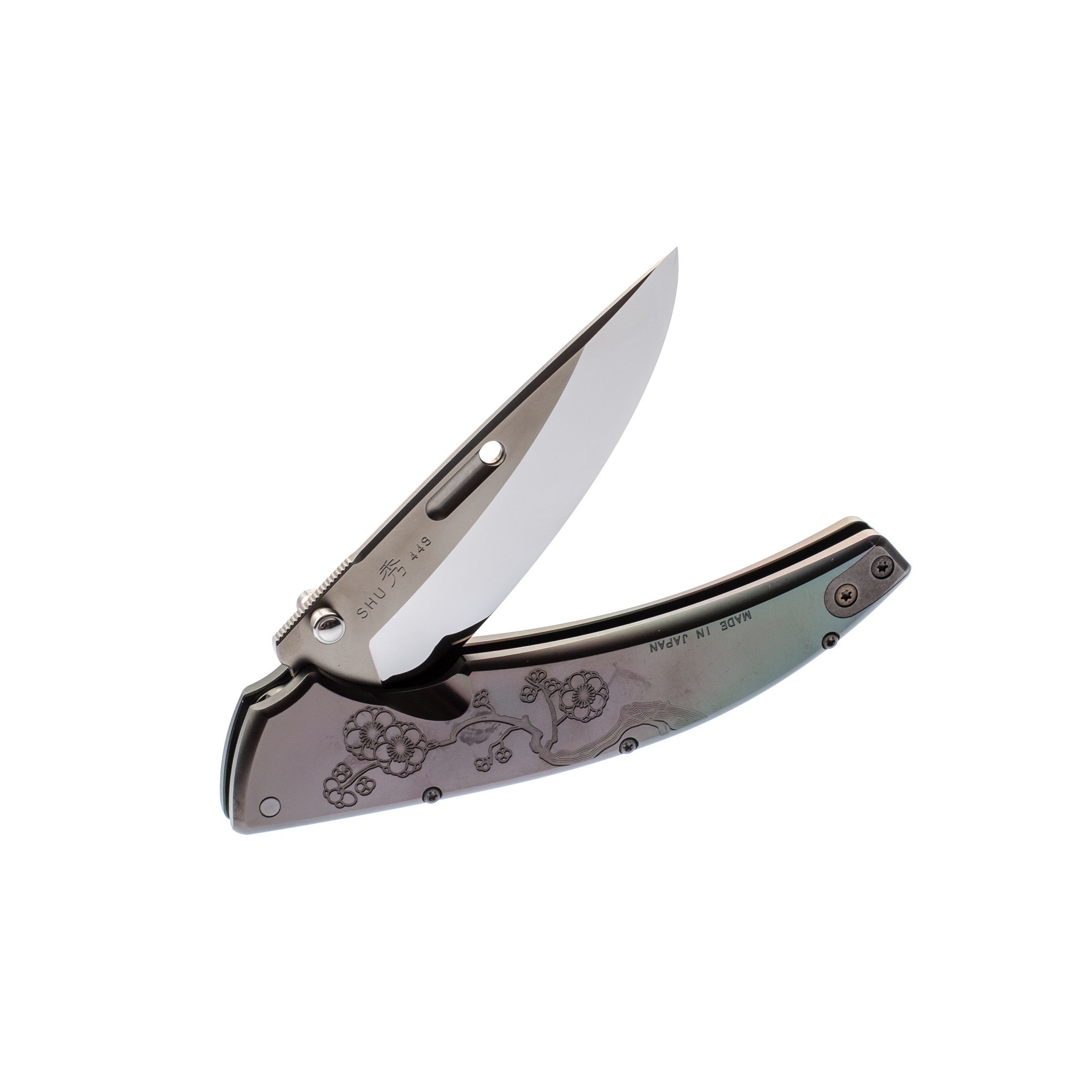 Нож складной Rockstead SHU-C-ZDP, сталь ZDP-189, рукоять титан - фото 9