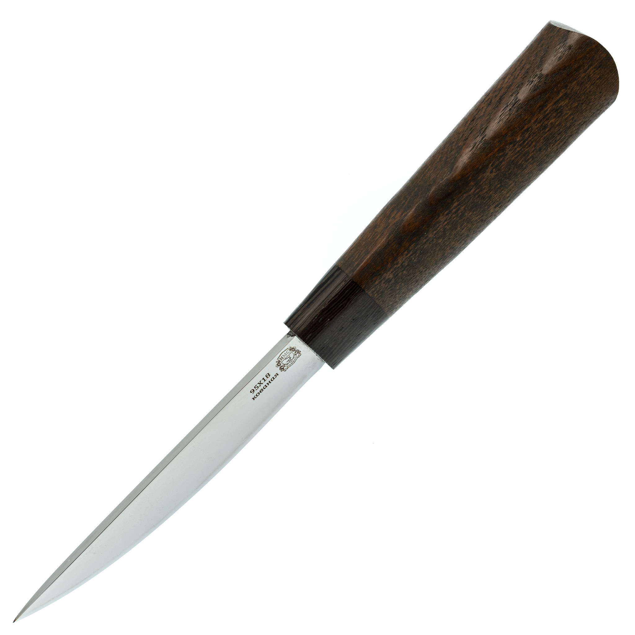 Нож Якутский малый, сталь 95Х18, рукоять орех/граб - фото 2