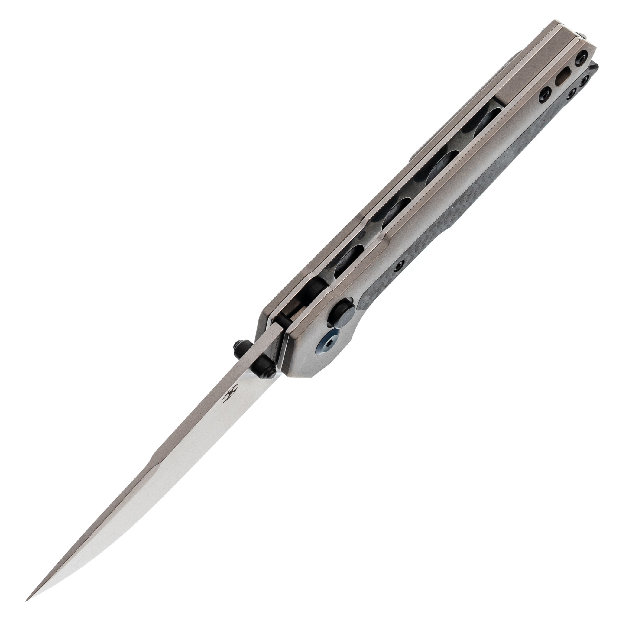 Складной нож Kansept knives EDC Tac, сталь S35VN, титан/карбон - фото 2