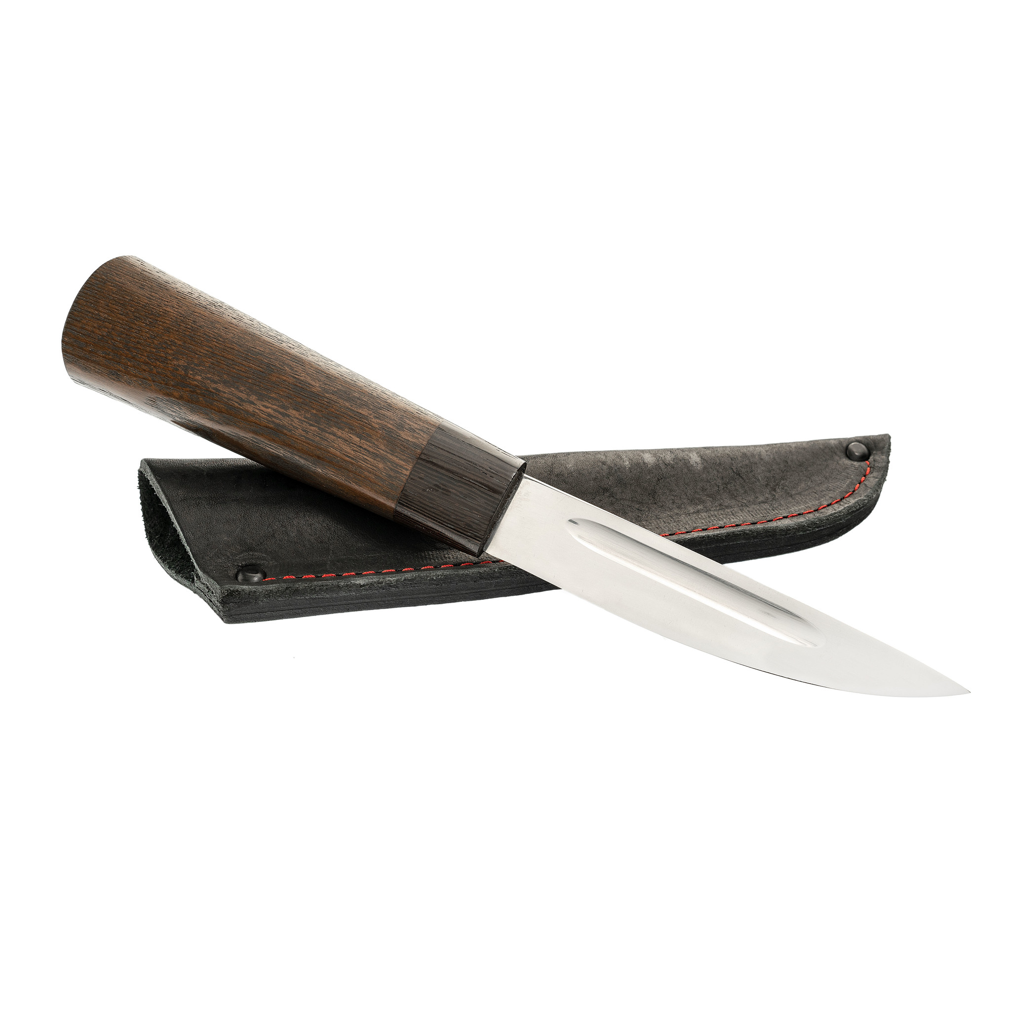 Нож Якутский малый, сталь 95Х18, рукоять орех/граб - фото 3