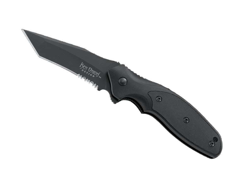 фото Складной нож crkt shenanigan™ tanto aluminum handle combo blade, сталь aus-8, рукоять алюминиевый сплав