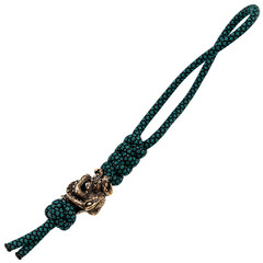 Фото Темляк  малый синий с бусиной 