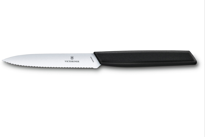 Нож для овощей и фруктов Swiss Modern Victorinox 10 см, нержавеющая сталь, рукоять полипропилен от Ножиков