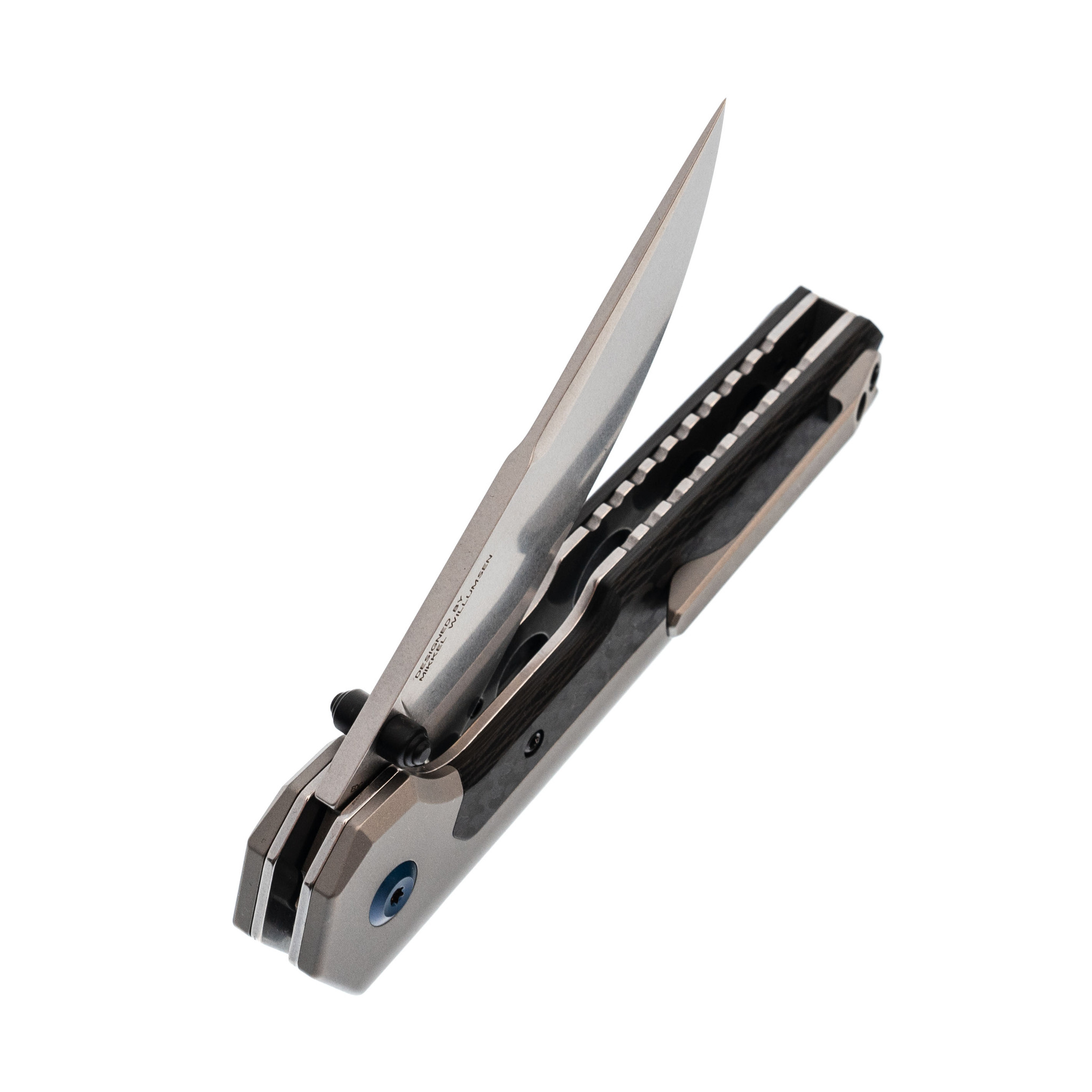 фото Складной нож kansept knives edc tac, сталь s35vn, титан/карбон