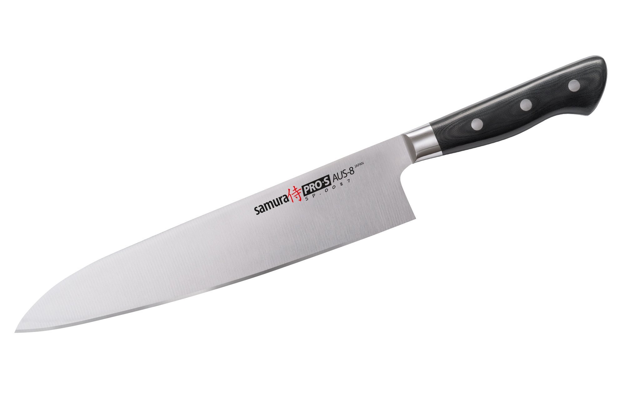 Нож кухонный Samura Pro-S Гранд Шеф 240 мм, G-10, Samura, Стальные ножи Samura