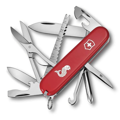 Фото Нож перочинный Victorinox Fisherman, сталь X50CrMoV15, рукоять нейлон, красный