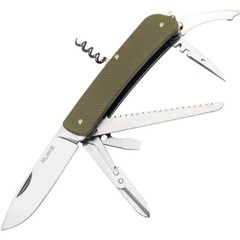 Фото Нож-мультитул Ruike L42-G, сталь Sandvik 12C27, рукоять G10, зеленый