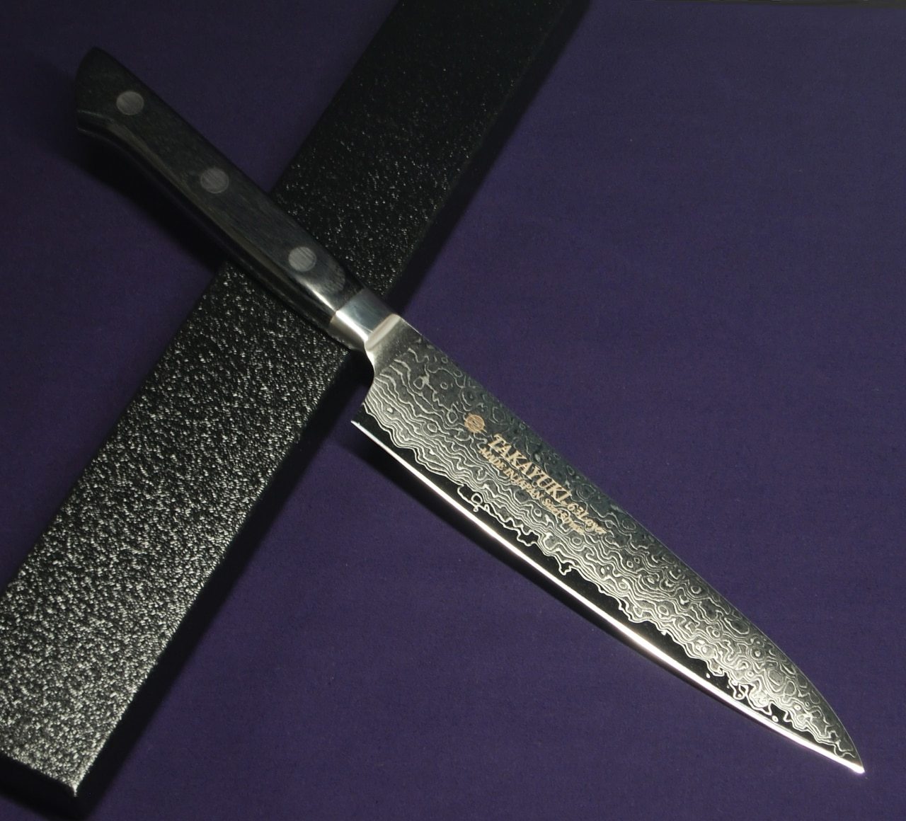 Нож кухонный универсальный 150 мм, Sakai Takayuki Damascus VG-10, 63 сл., pakkawood от Ножиков