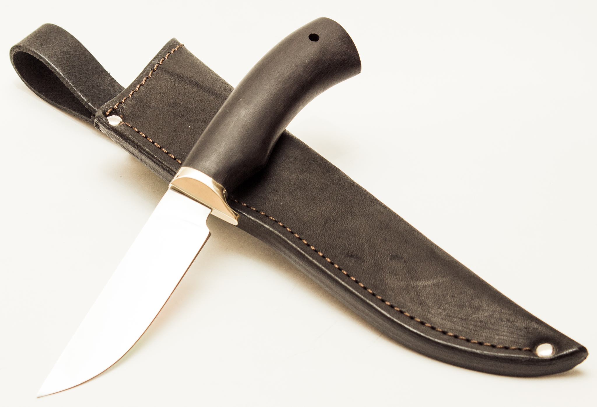 Нож туристический Лис, сталь 65х13, рукоять граб от Ножиков
