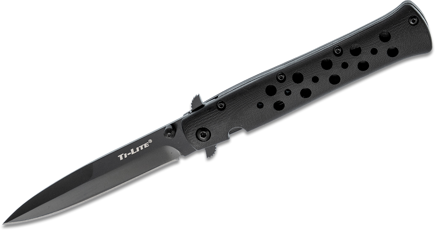 Нож складной Ti-Lite 4, рукоять G10, клинок 10 см. S35VN, покрытие DLC