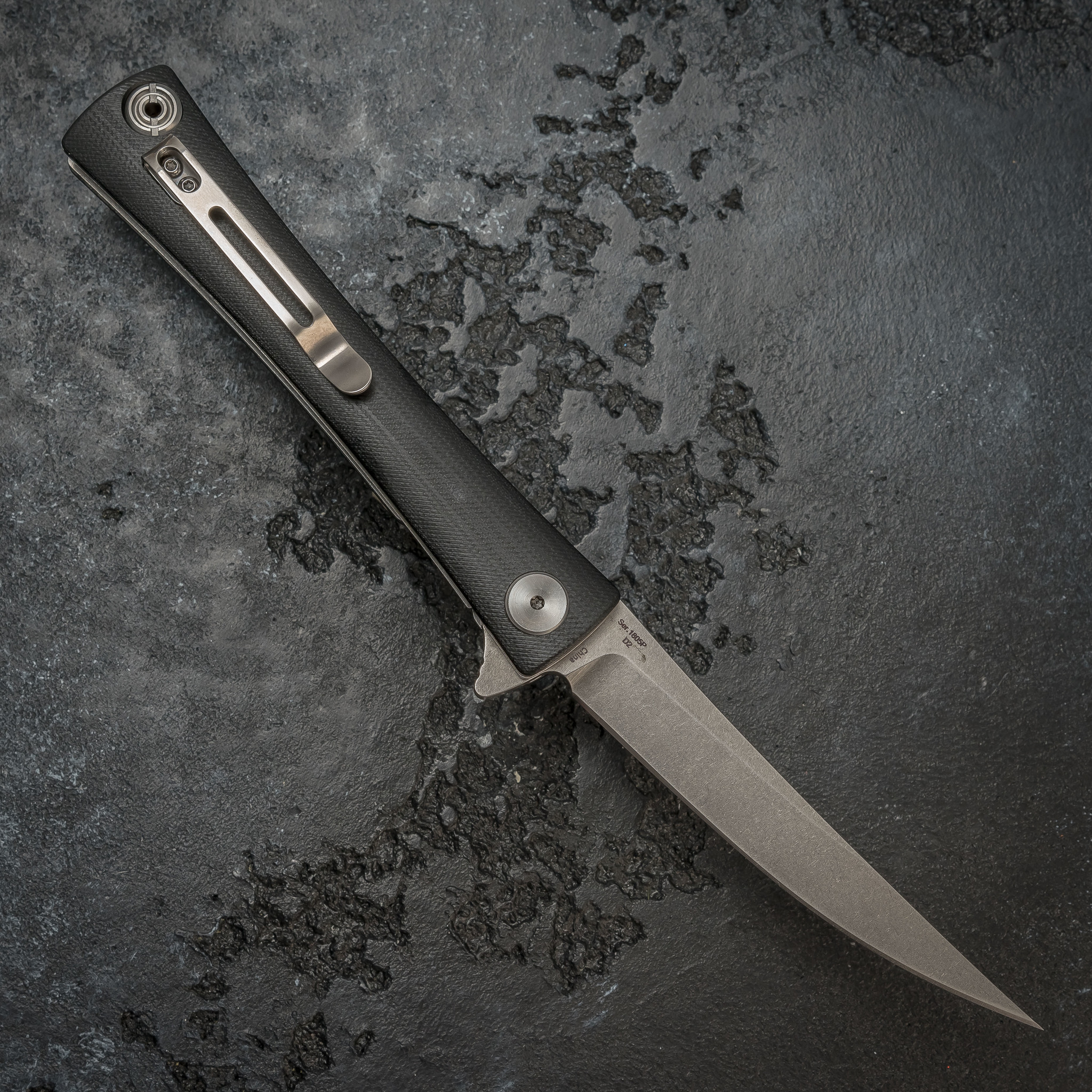 Складной нож Artisan Waistline, сталь D2, G10 Black - фото 3
