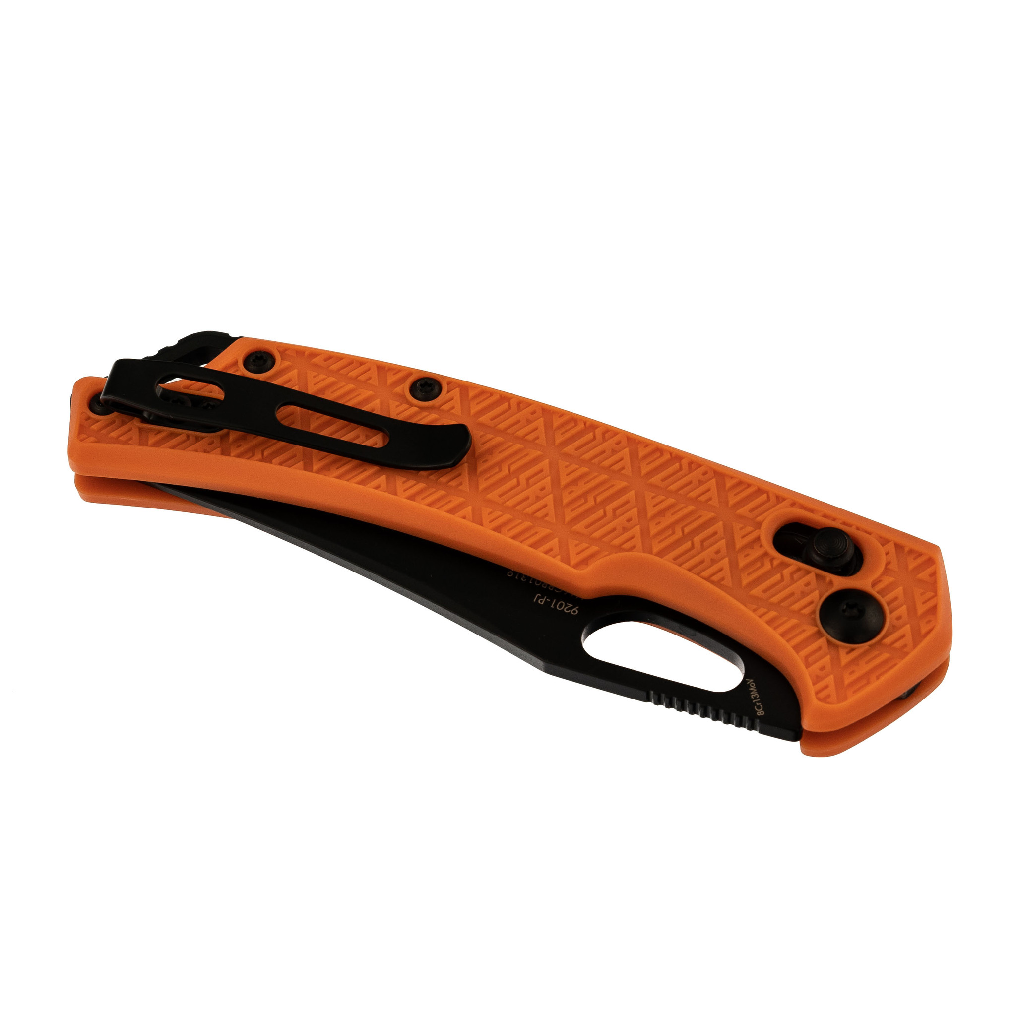 Складной нож SRM 9201, сталь 8Cr13MOV Blackwash , рукоять Orange FRN - фото 9
